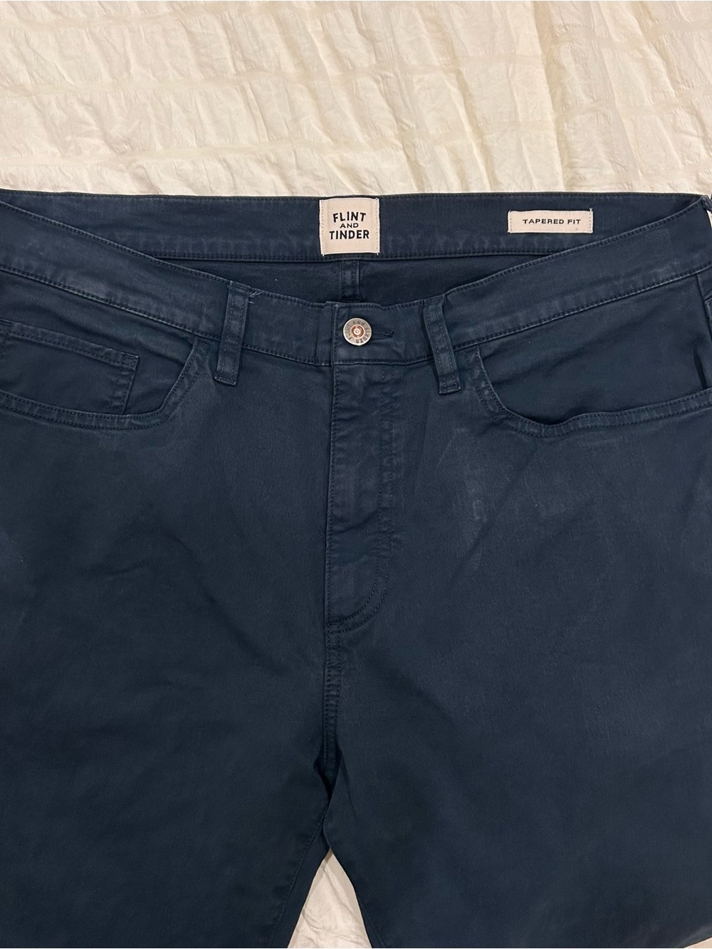 Flint and Tinder Men's Tapered Fit Chinos - Navy